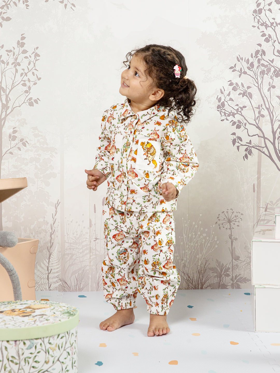 Cotton Corduroy Co-ord Set - Red Riding Hood 