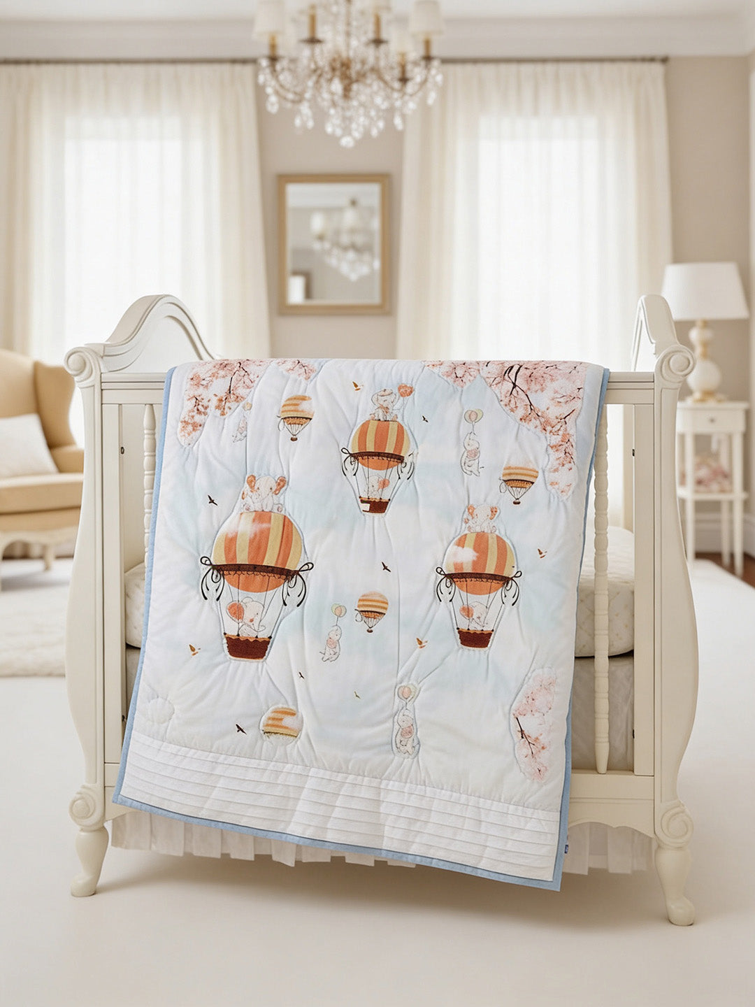 ELE ON THE BALLOON QUILT