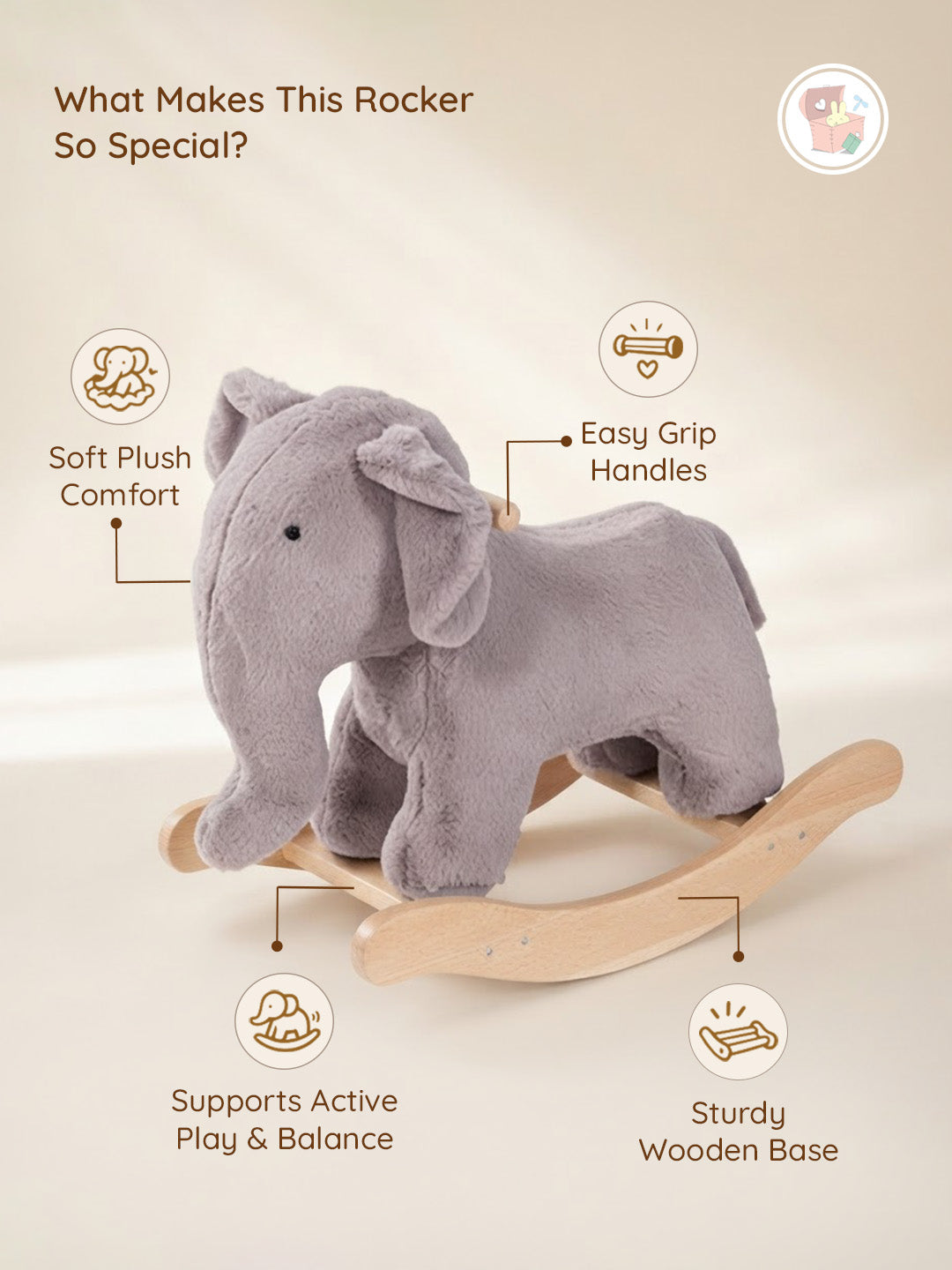 Baby's Rocker - Ele The Elephant