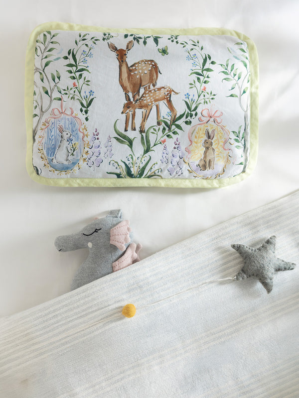 Baby Head Shaping Organic Mustard Seed Pillow - Enchanted Deer