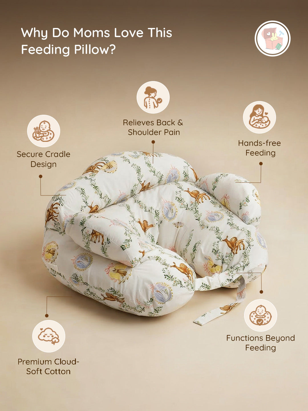 Feeding Pillow Cradle - Little leo