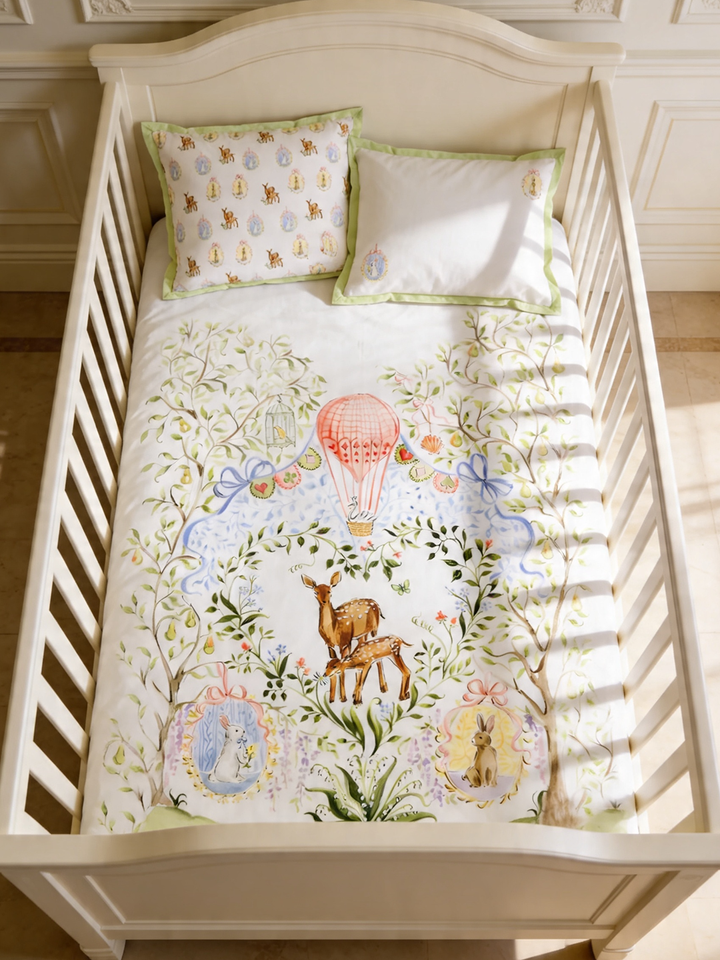 Enchanted Deer Bedsheet with Pillow Covers