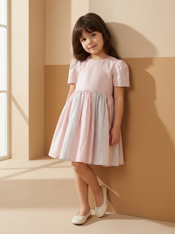 Baby Girl Pink & Silver Party Dress 0-10 years
