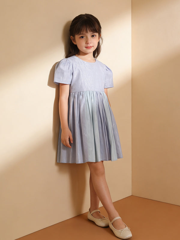 Baby Girl Blue & Silver Party Dress 0-10 years