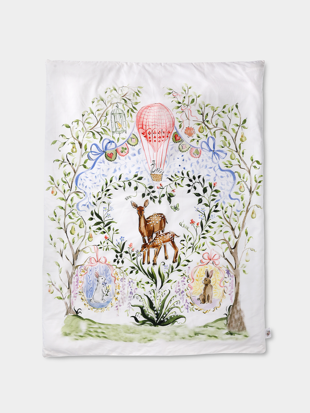 AC DUVET/COMFORTER & BEDSHEET PILLOW SET: ENCHANTED DEER