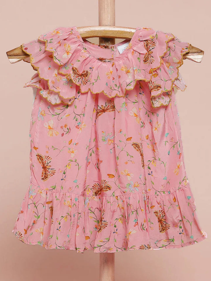 Butterfly Garden Dress-Pink