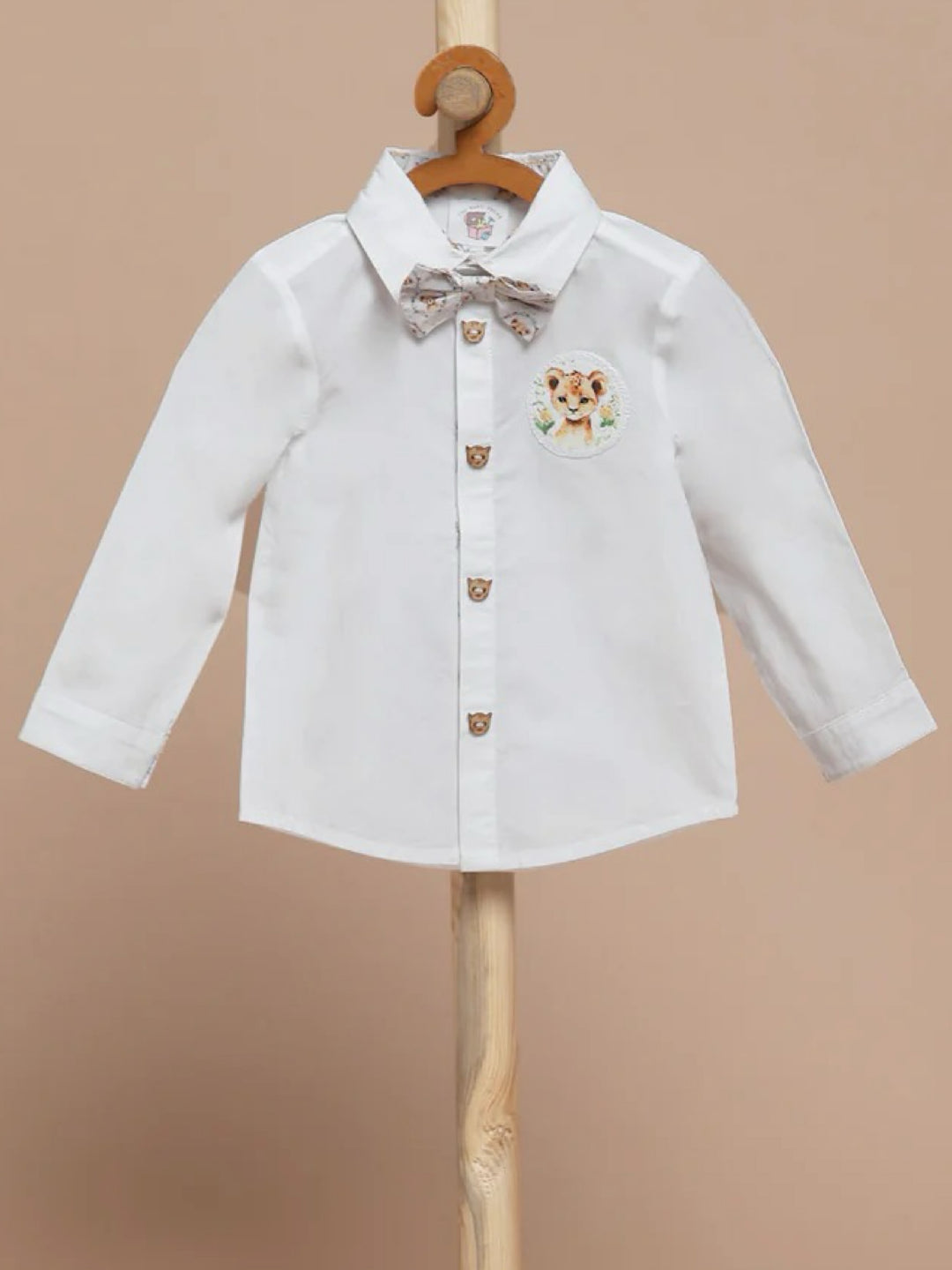 Classic Shirt with a Little Leo Bow