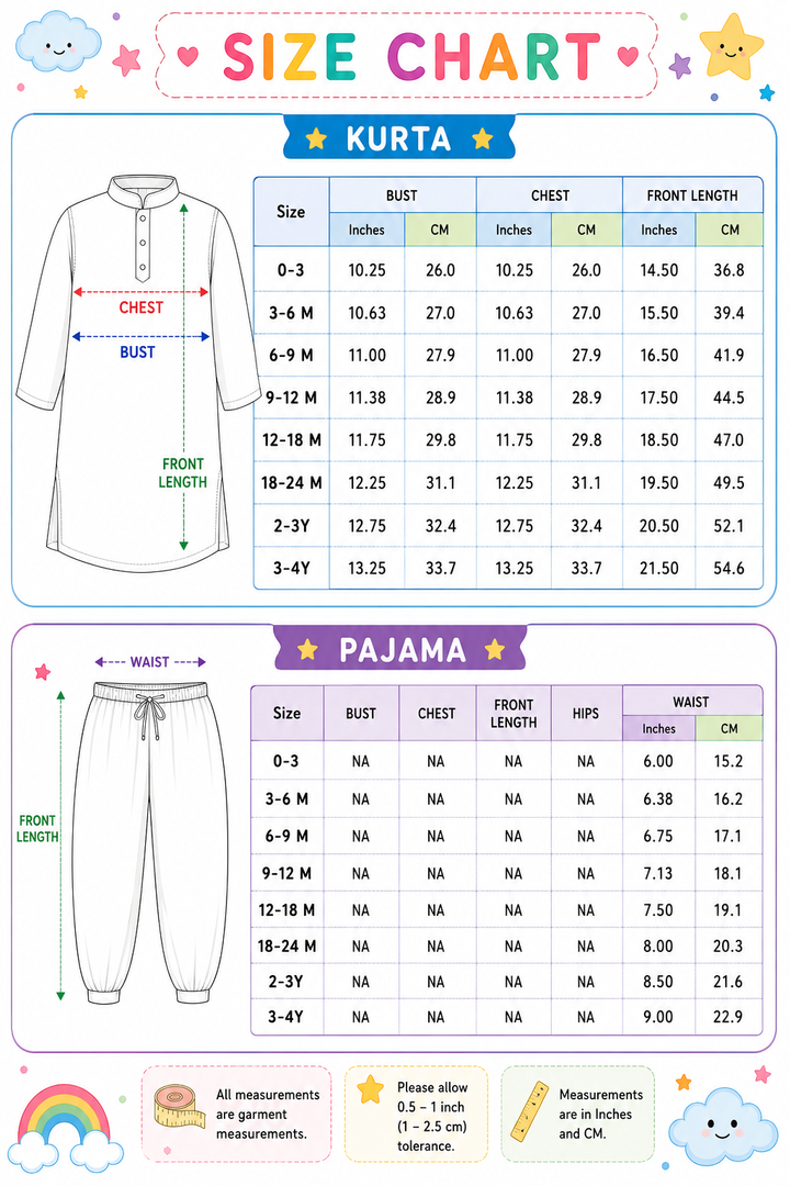 Boy's Kurta Pyjama Set in White - Little Elephant