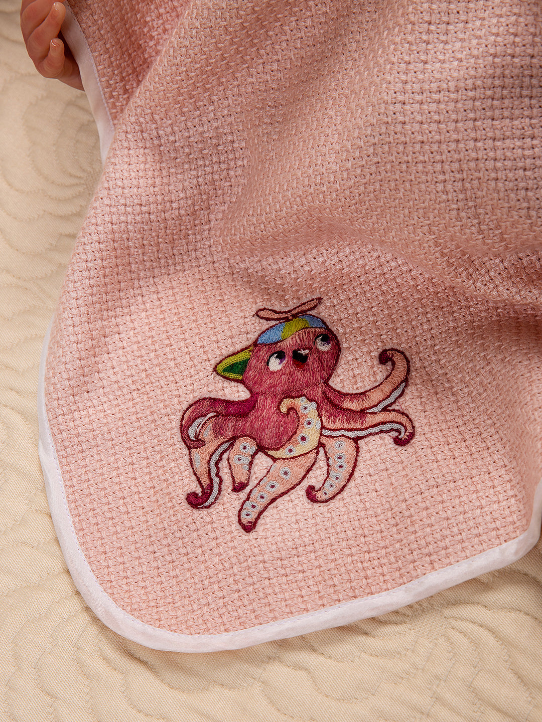 Lino Cashmere Silk Blanket- Octopus keeps your baby warm all day