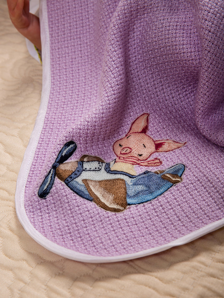 Lino Cashmere Silk Blanket- Pig Sophisticated and Luxurious Gift for any New Parent.