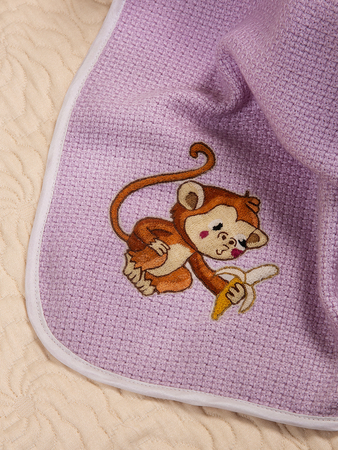 Lino Cashmere Silk Blanket - Monkey Sophisticated and Luxurious gift for any new parent.