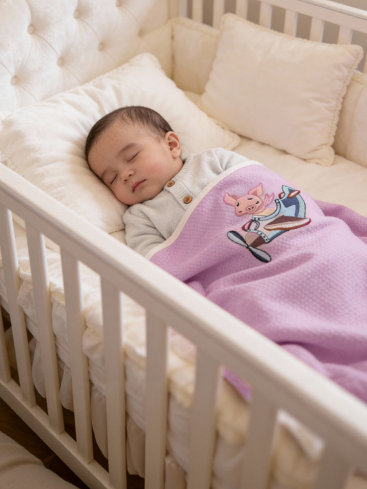 Lino Cashmere Silk Blanket - Pig