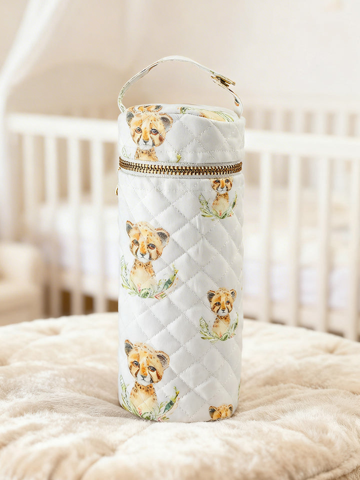 BABY & TODDLER BOTTLE COVER SET: LITTLE LEO SET OF 2