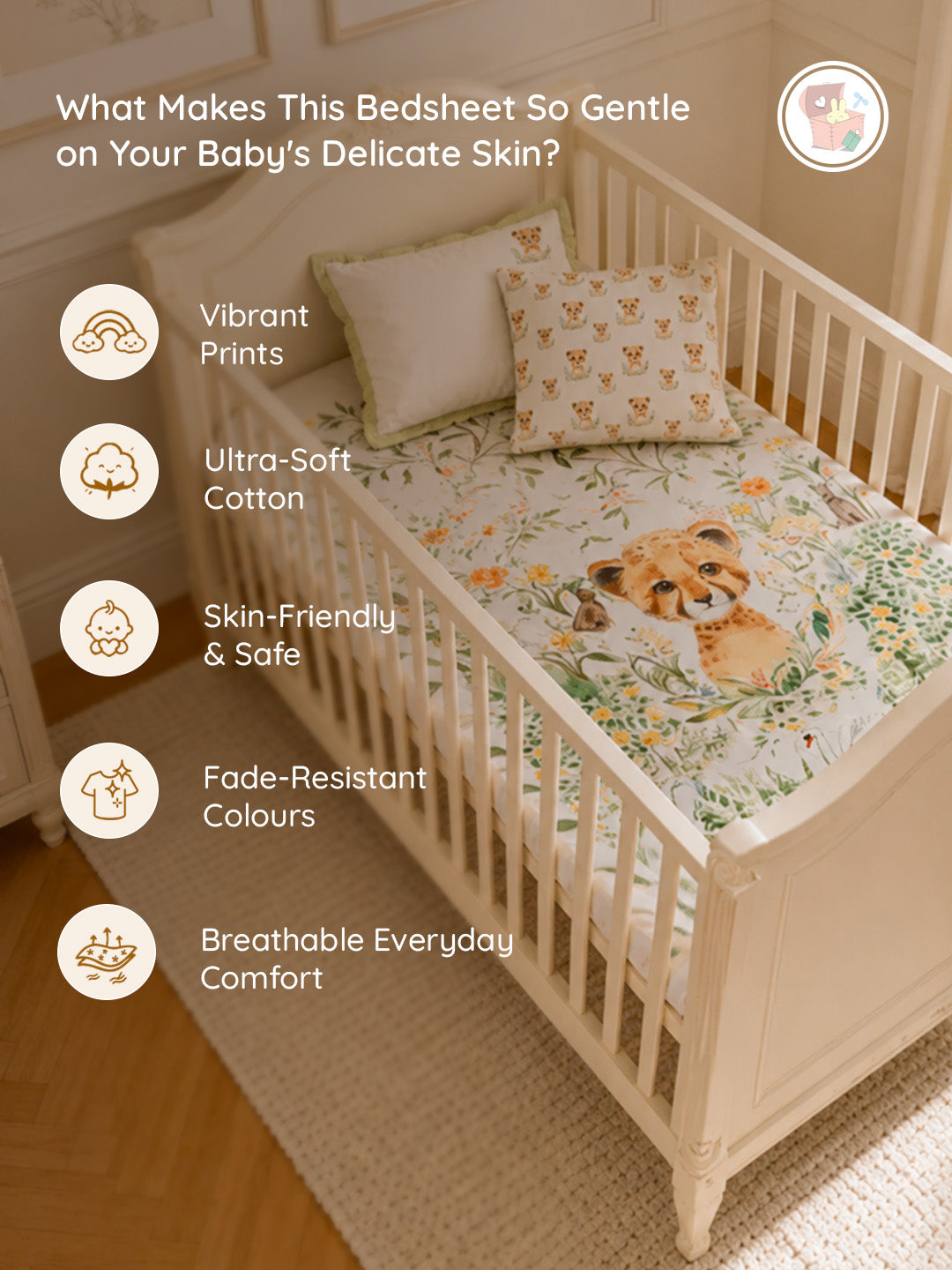 Little Leo Bedsheet Set and Pillow Covers