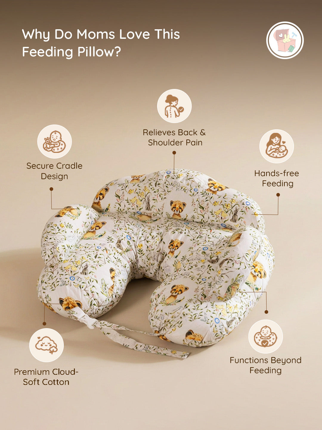 Feeding Pillow Cradle - Little leo