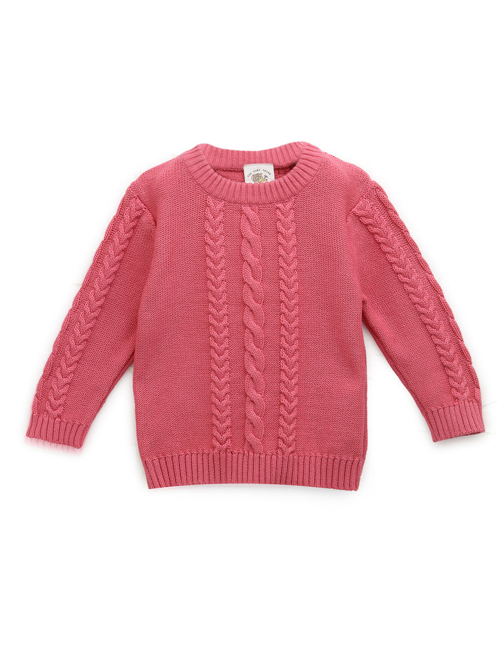 Cable Round Neck Sweater