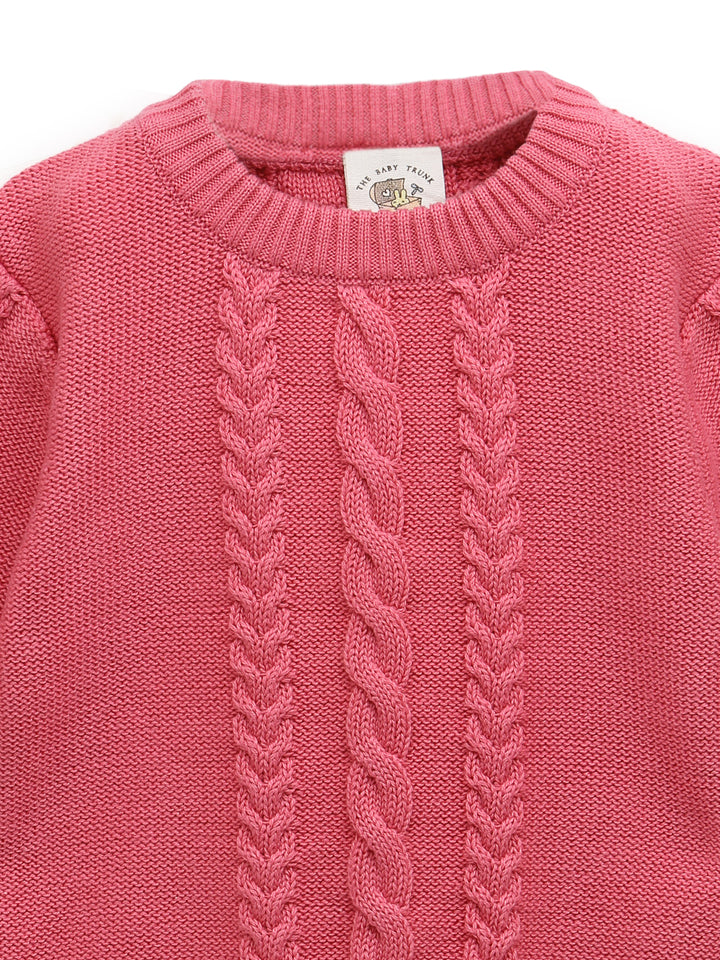 Cable Round Neck Sweater