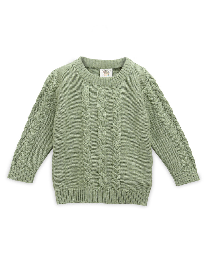 Cable Round Neck Sweater