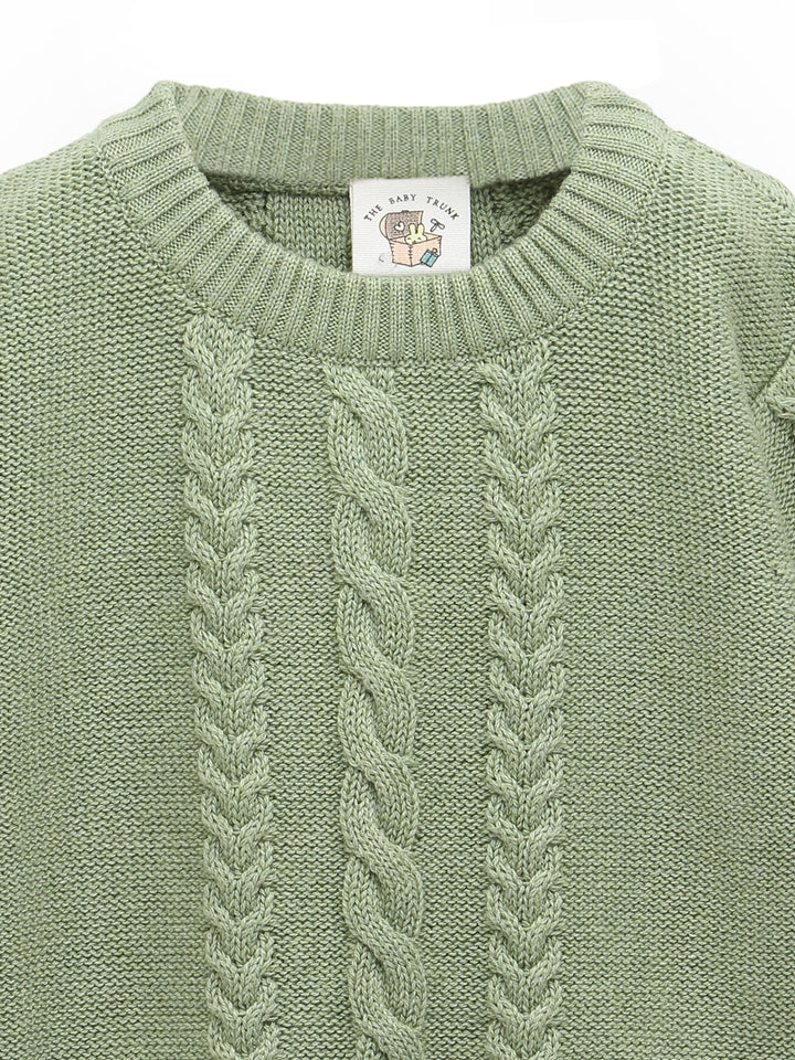 Cable Round Neck Sweater