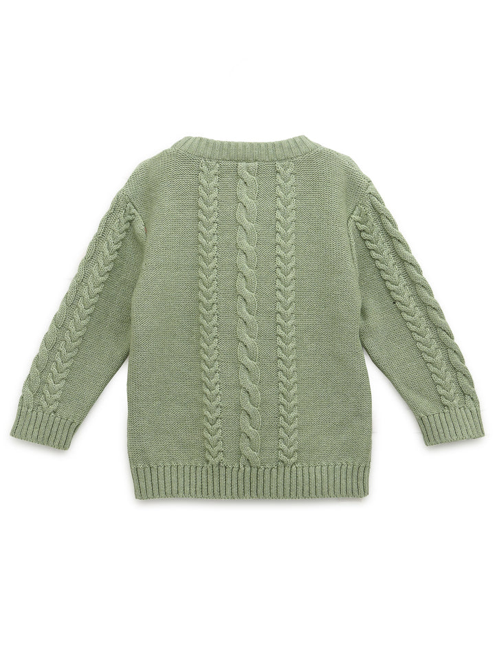 Cable Round Neck Sweater