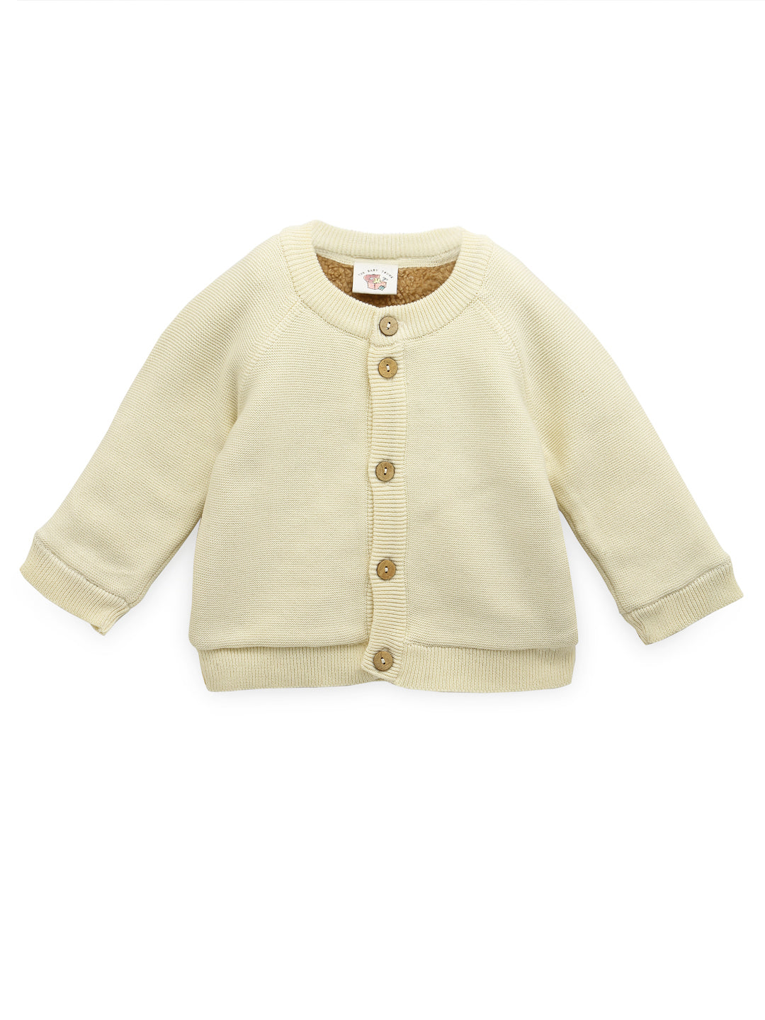 Cardigan with Sherpa- Cream
