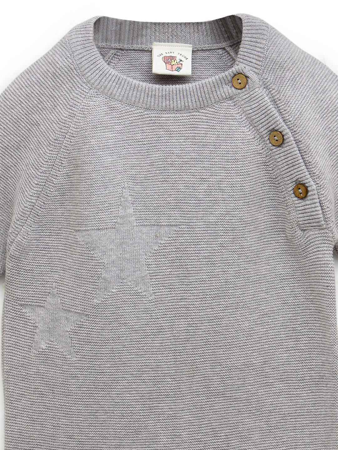 Grey Knitted Star Romper
