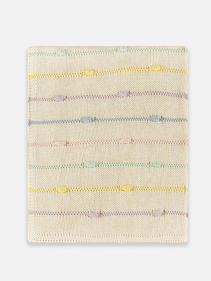 Organic Rainbow & Dots Baby Blanket Set
