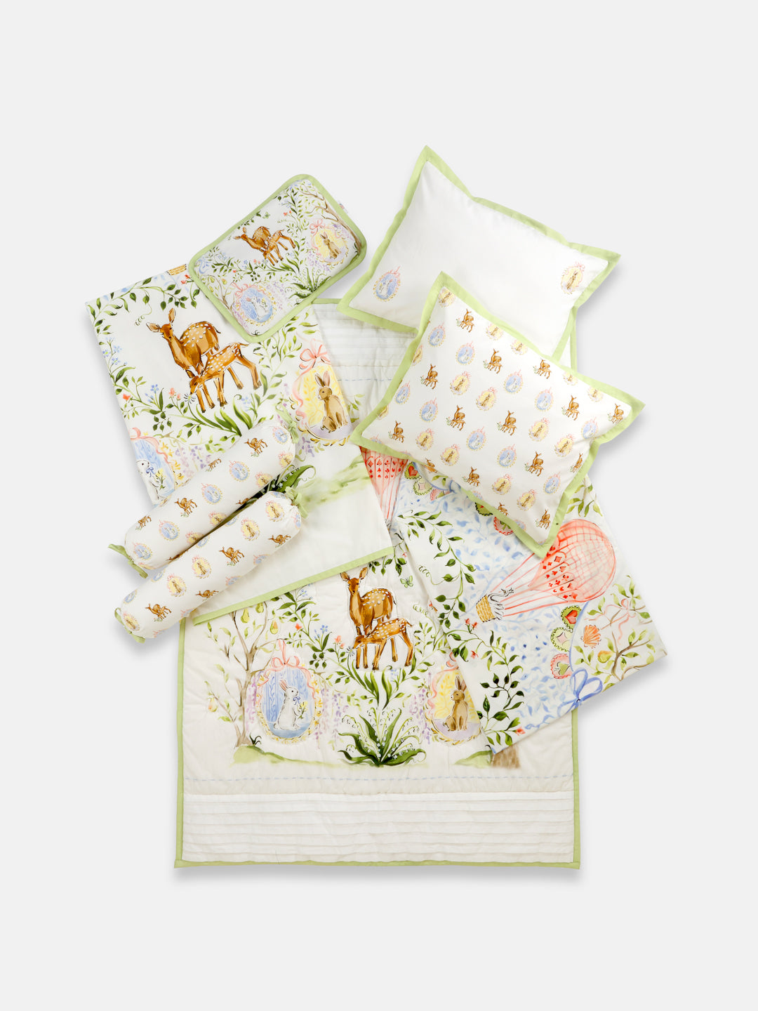 quilt & Bedding Set - Pack of 5 (Enchanted Deer)