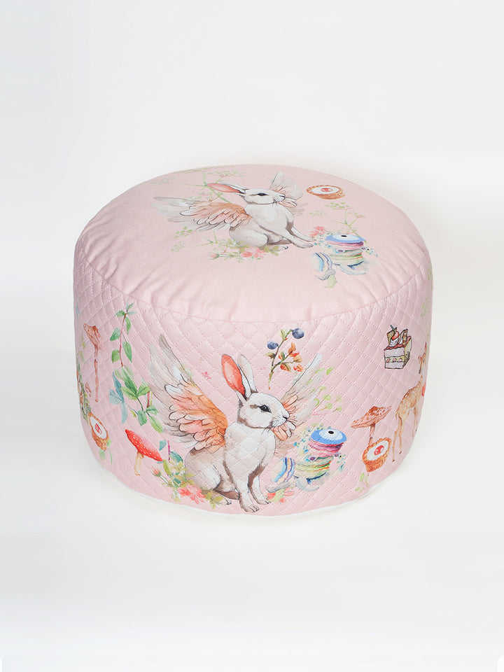 Plush Pouffe - Blush Bunny