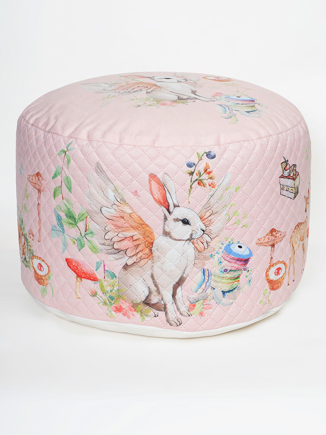Plush Pouffe - Blush Bunny