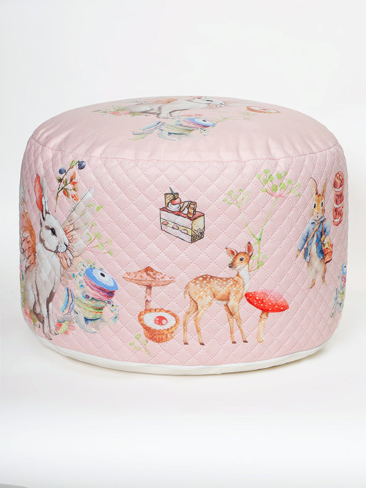 Plush Pouffe - Blush Bunny
