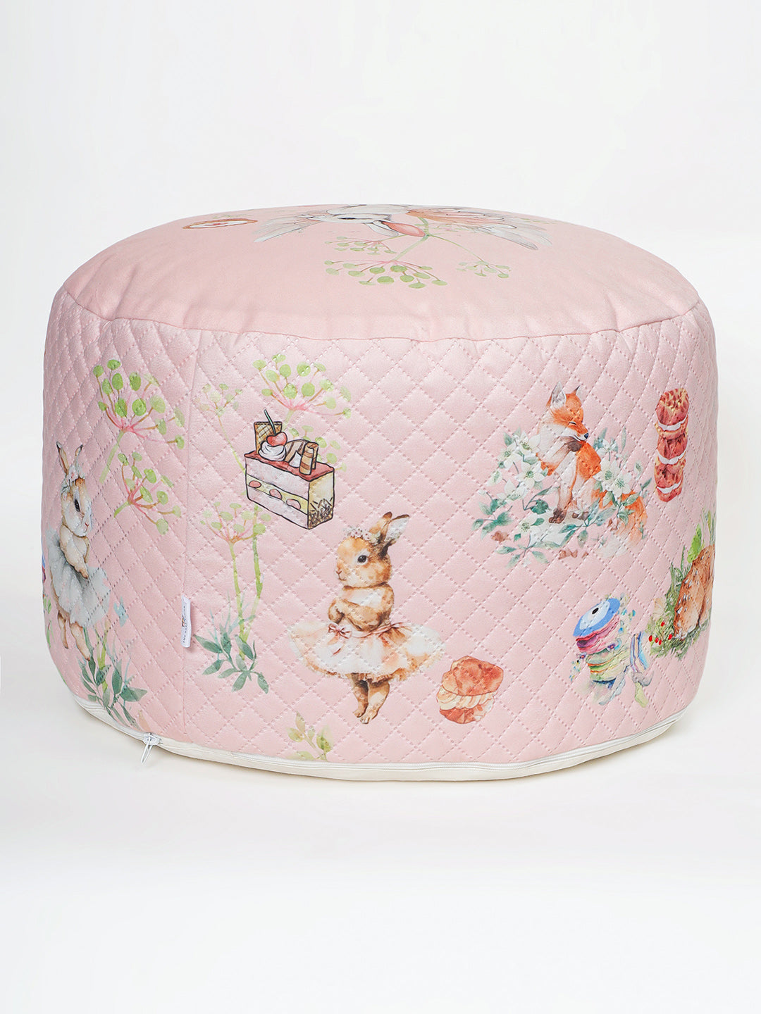 Plush Pouffe - Blush Bunny