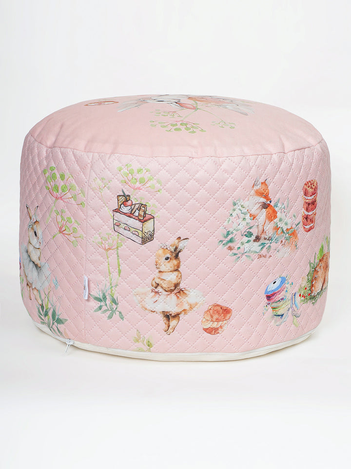 Plush Pouffe - Blush Bunny