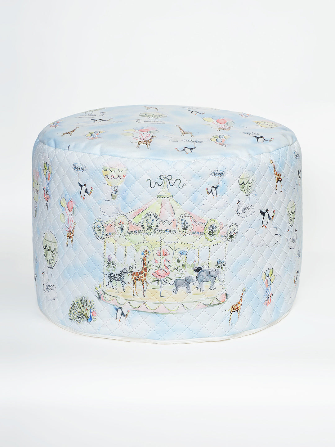 Plush Pouffe - Carnival Carousel