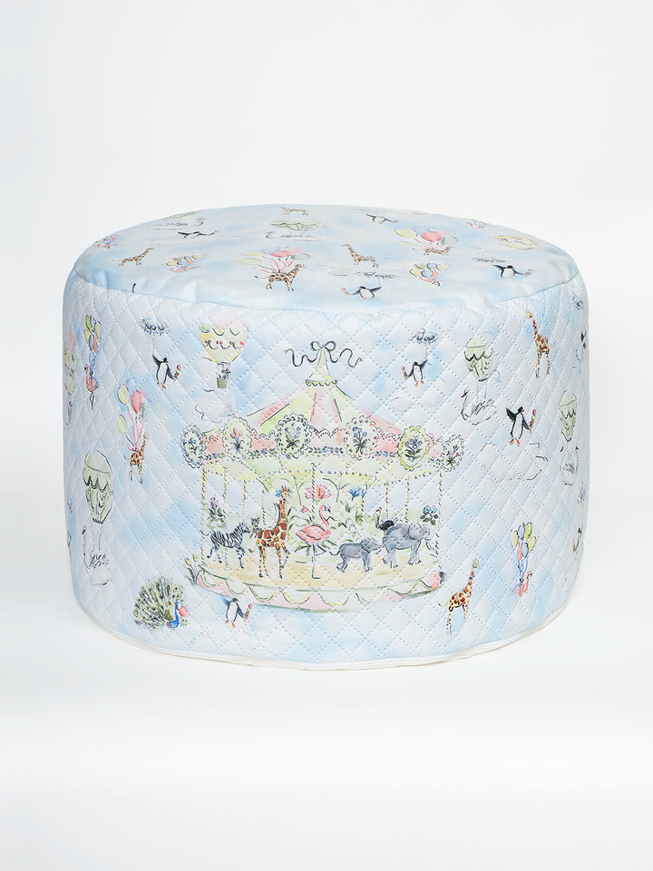 Plush Pouffe - Carnival Carousel