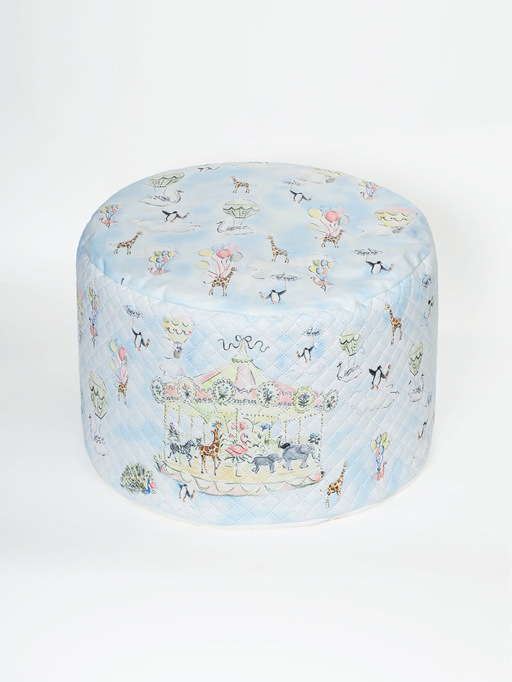 Plush Pouffe - Carnival Carousel