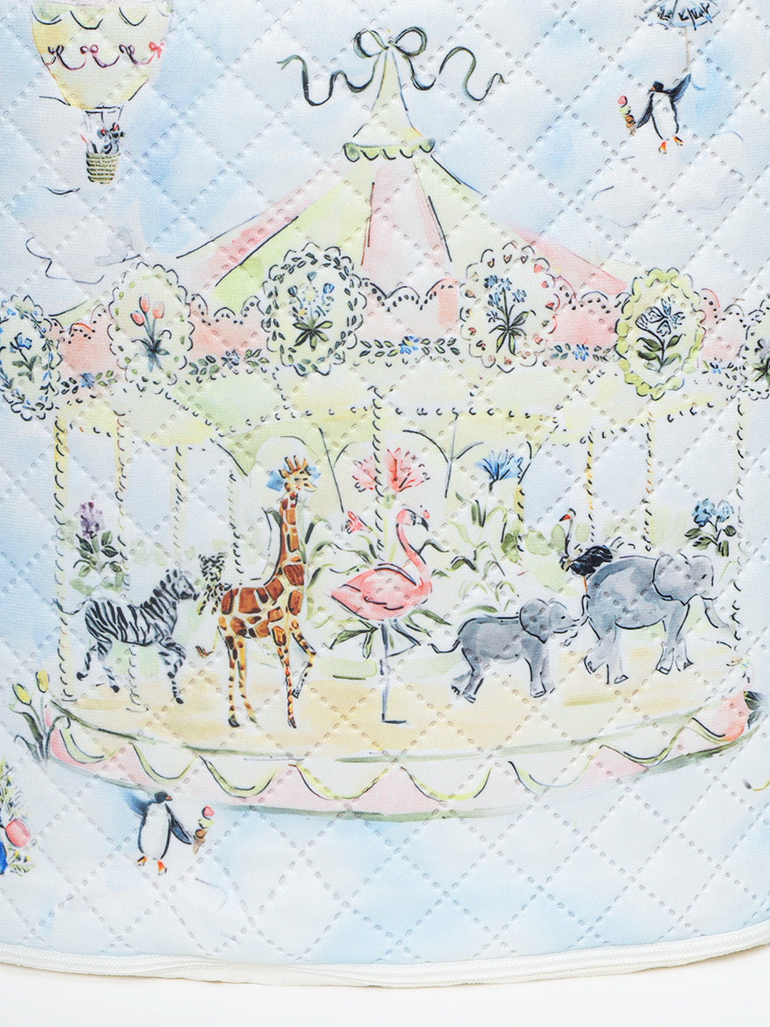 Plush Pouffe - Carnival Carousel