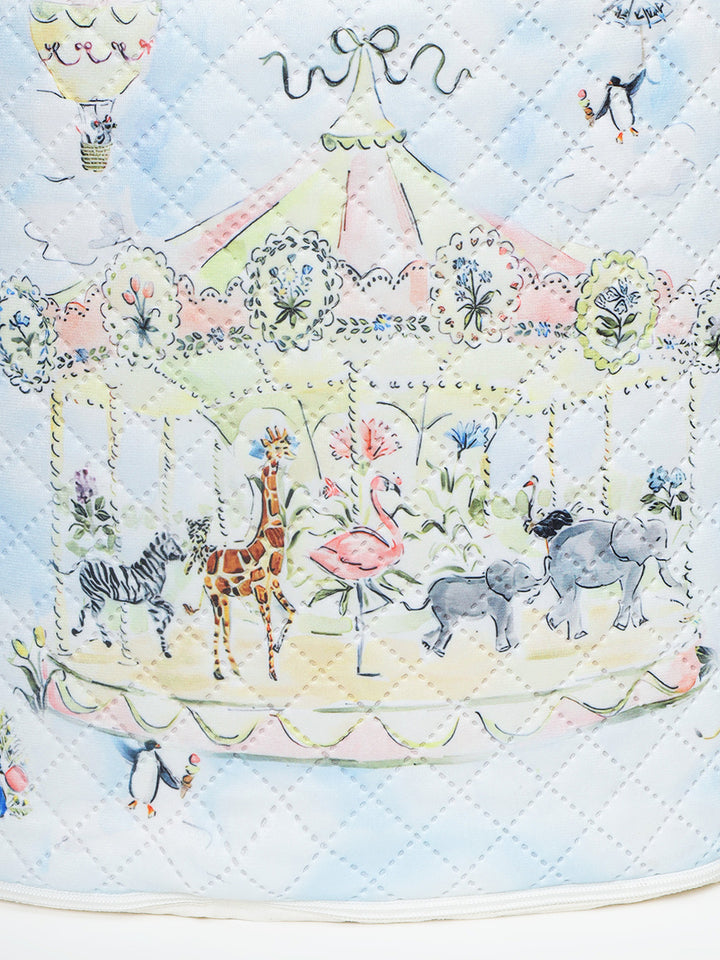 Plush Pouffe - Carnival Carousel