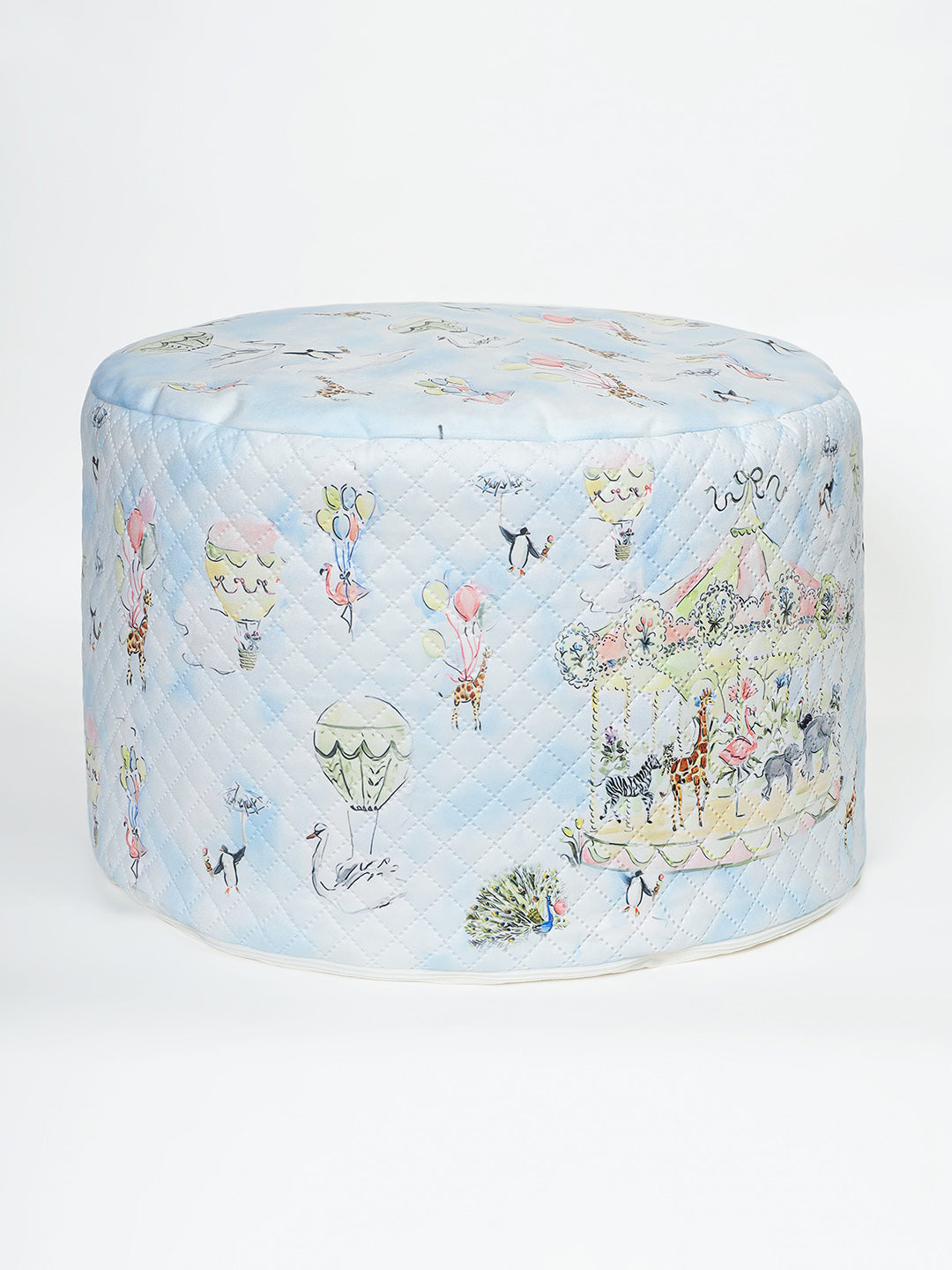 Plush Pouffe - Carnival Carousel