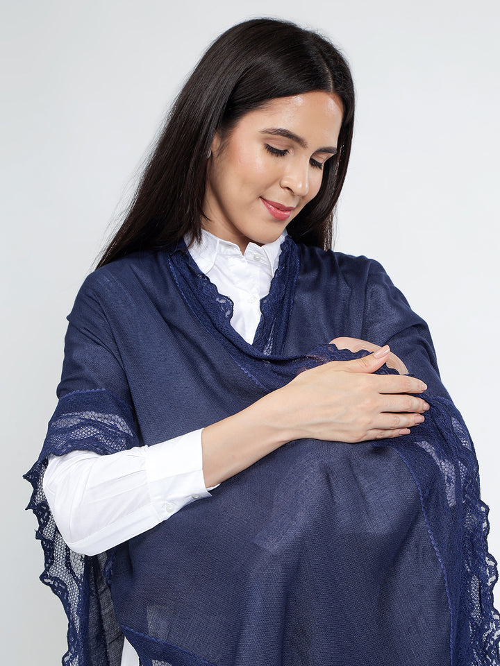 Midnight Bloom Feeding Wrap – Soft Nursing Cover