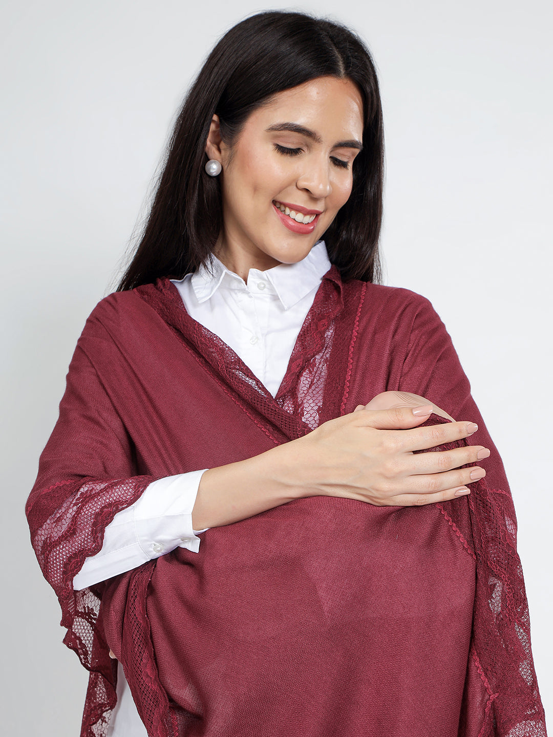 Ruby Feeding Wrap – Elegant Breastfeeding Cover
