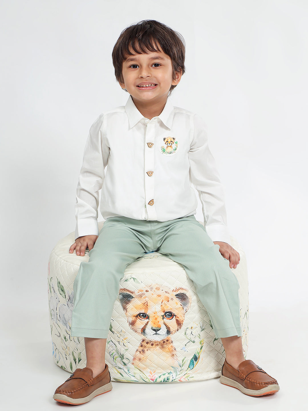 Plush Pouffe - Little Leo