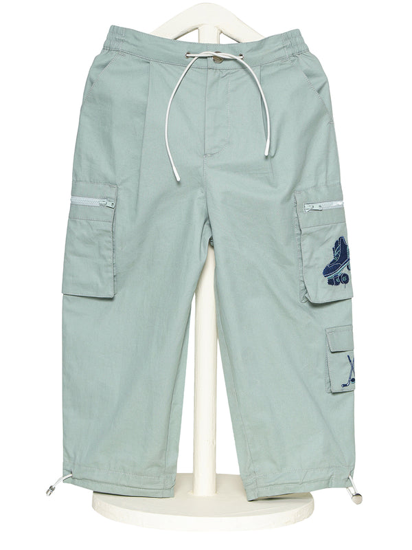 Retro Roll Cargo Pants – Mint Unisex