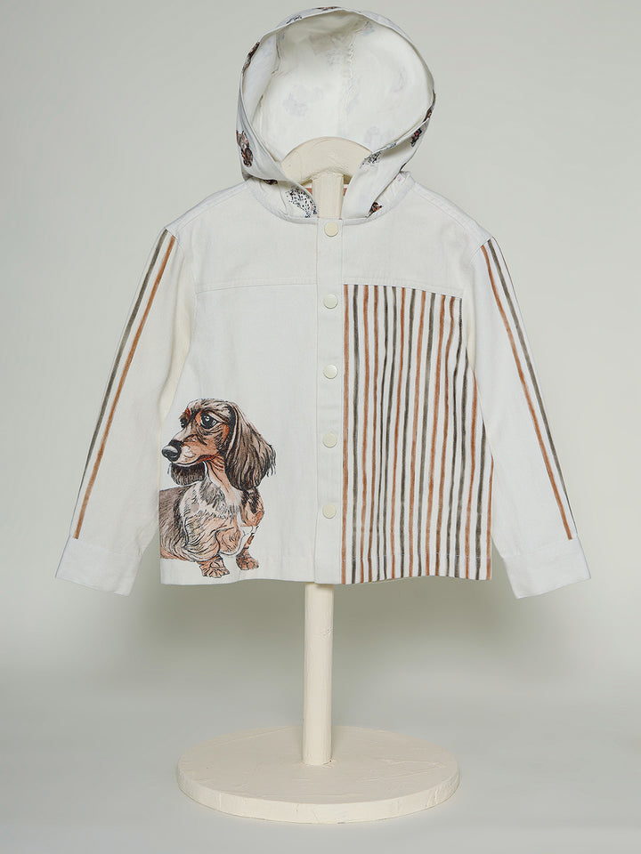 Friendly Dog Printed Shacket