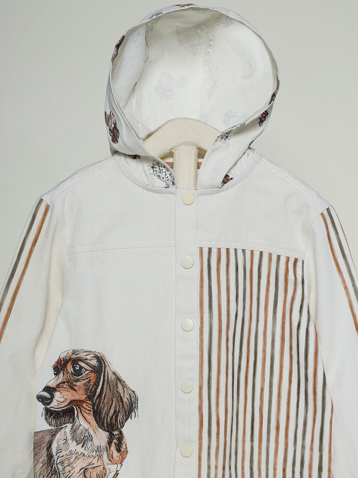 Friendly Dog Printed Shacket