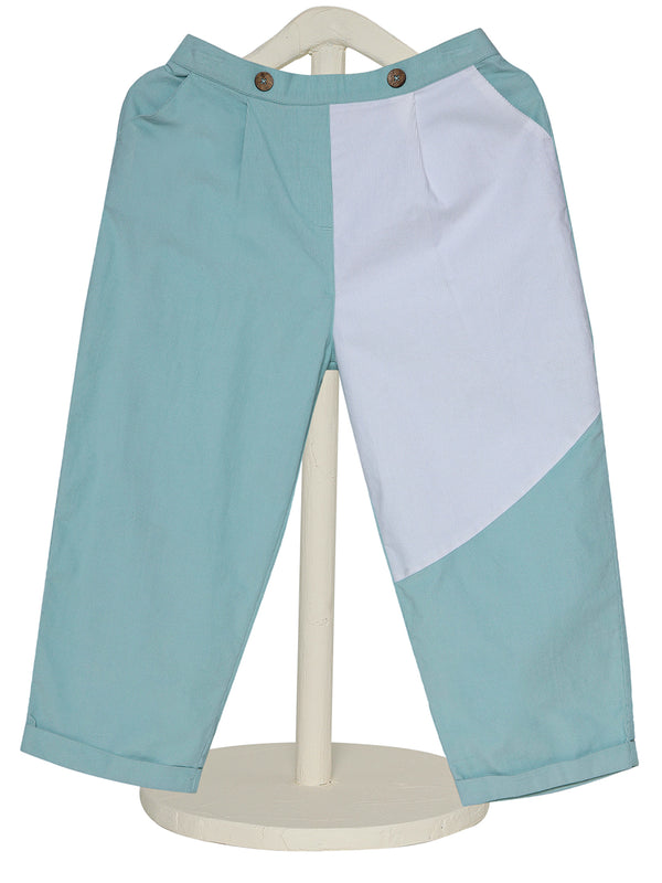Kids Unisex Color Block Everyday Trousers