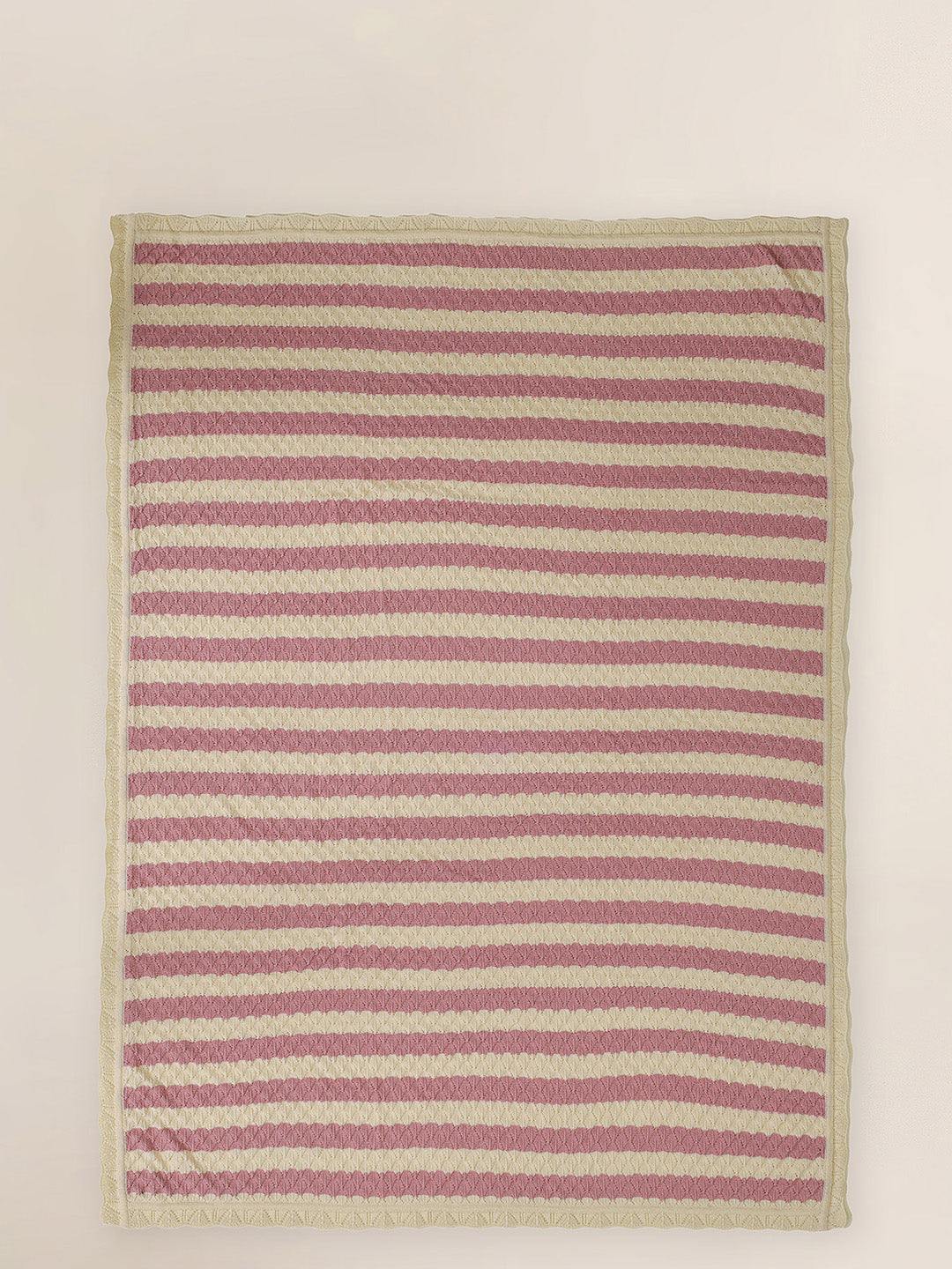 Rosy Dreams Stripe Baby Blanket