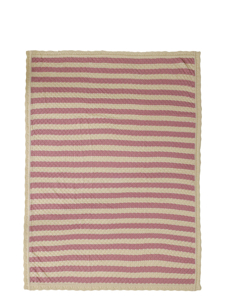 Rosy Dreams Stripe Baby Blanket