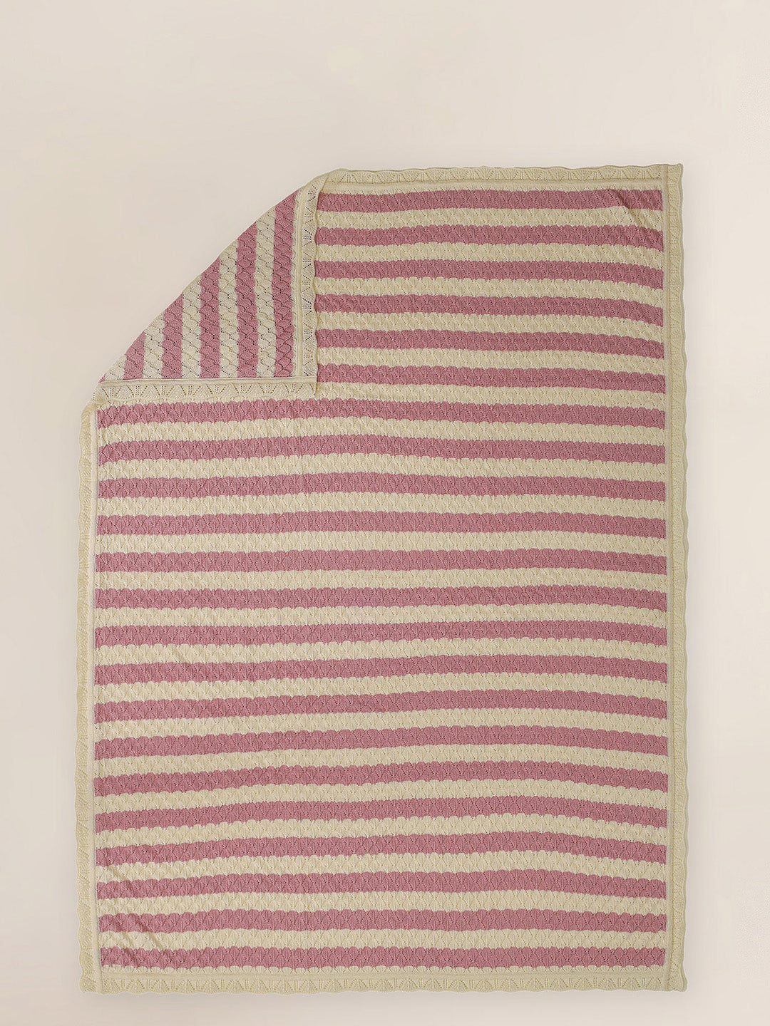 Rosy Dreams Stripe Baby Blanket
