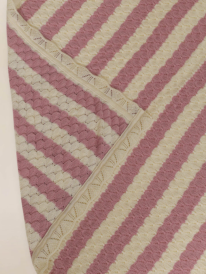 Rosy Dreams Stripe Baby Blanket
